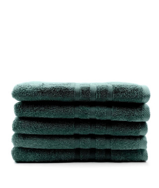 TODAY Lot de 5 Draps de bain Emeraude - 70 x 130 cm - 100% coton TODAY