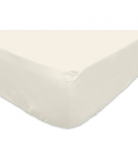 SOLEIL d'OCRE Drap housse 100% Coton 160x200 cm Ecru