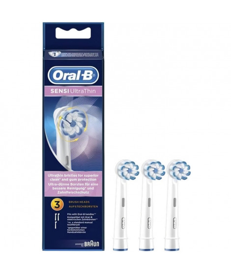 Oral-B Sensi Ultrathin Brossettes De Rechange Pour Brosse a Dents Électrique x3