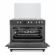 CONTINENTAL EDISON Cuisiniere piano four multifonctions catalyse 100L affichage digital L90 xH85 cm  NOIR MAT ET INOX