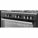 CONTINENTAL EDISON Cuisiniere piano four multifonctions catalyse 100L affichage digital L90 xH85 cm  NOIR MAT ET INOX