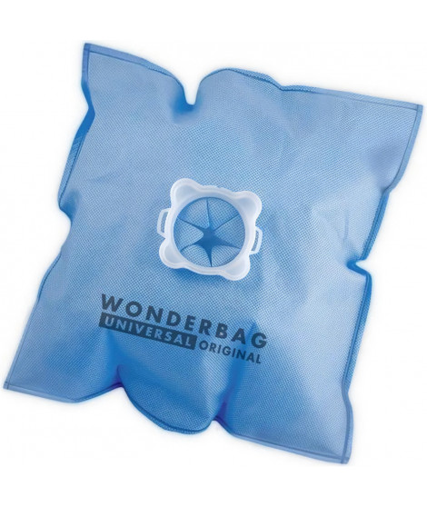 ROWENTA Lot de 5 sacs microfibre pour aspirateur Wonderbags original - WB406120 - Bleu