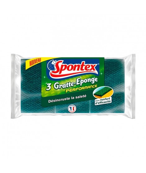 SPONTEX Gratte-Eponge Performance x3
