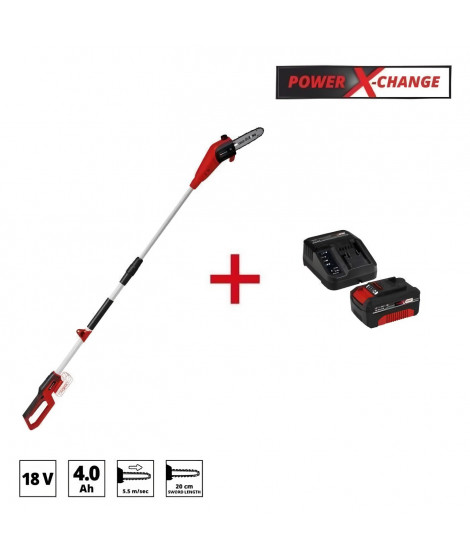 Ebrancheur Telescopique GC- LC 18/20 Li T + Starter Kit 4,0Ah - Power X-Change