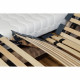 Ensemble relaxation TALCA matelas + sommiers électriques décor cerisier 2x70x190 - Mousse - 14 cm - Ferme