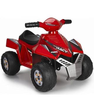 FEBER - Quad Racy Rouge - Véhicule Electrique pour Enfant 6 Volts