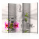 Paravent 5 volets - Buddha and Orchids II [Room Dividers]