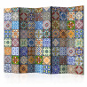 Paravent 5 volets - Colorful Mosaic II [Room Dividers]