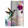 Paravent 3 volets - Hummingbirds and Flowers [Room Dividers]