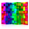 Paravent 5 volets - Colourful Cubes II [Room Dividers]