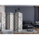 Paravent 5 volets - Quilted Leather II [Room Dividers]