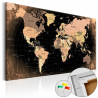 Tableau en liège - Planet Earth [Cork Map]