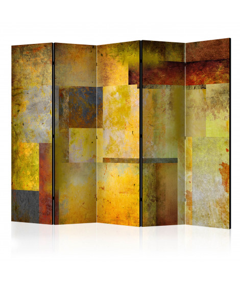 Paravent 5 volets - Orange Hue of Art Expression  II [Room Dividers]
