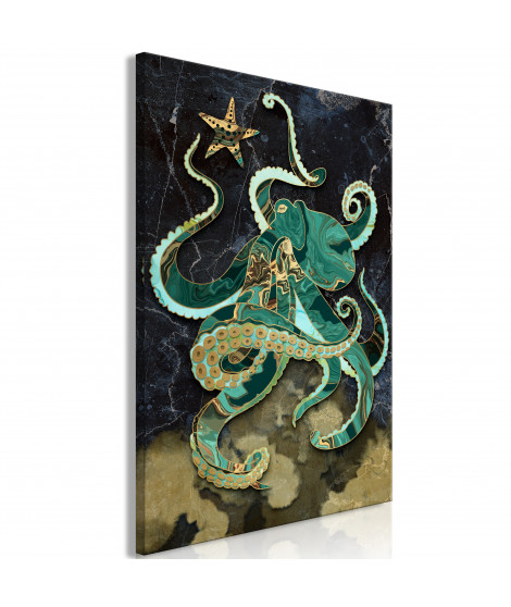Tableau - Marble Octopus (1 Part) Vertical