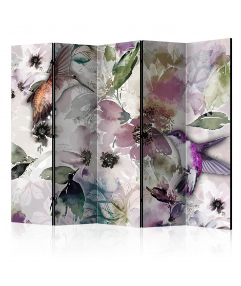 Paravent 5 volets - Nature in Watercolor II [Room Dividers]