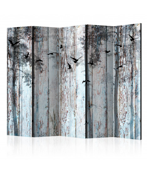 Paravent 5 volets - Rustic Boards II [Room Dividers]