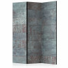 Paravent 3 volets - Turquoise Concrete [Room Dividers]