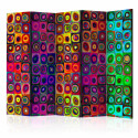 Paravent 5 volets - Colorful Abstract Art II [Room Dividers]