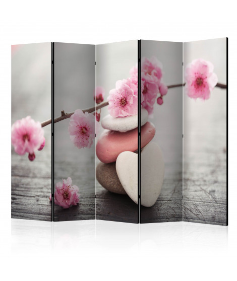 Paravent 5 volets - Zen Flowers II [Room Dividers]
