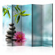 Paravent 5 volets - Water Lily and Zen Stones II [Room Dividers]