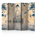 Paravent 5 volets - Buddha of Prosperity II [Room Dividers]