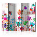Paravent 5 volets - Colorful tulips II [Room Dividers]