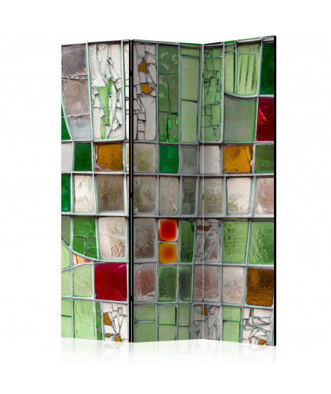 Paravent 3 volets - Emerald Stained Glass [Room Dividers]