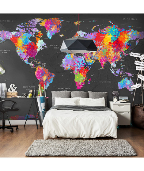 Papier peint - World Map: Synesthesia