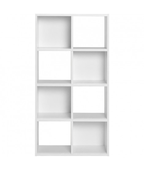 Meuble de rangement COMPO 8 cases - Blanc - L 61,2 x P 30 x H 120,7 cm