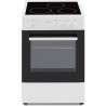 OCEANIC Cuisiniere vitrocéramique 50 x50 - four convection naturelle - four 48L - blanc