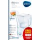 Carafe filtrante BRITA - Navélia blanche 3 cartouches MAXTRA+ incluses - Contenance 2,3L dont 1,3L d'eau filtrée