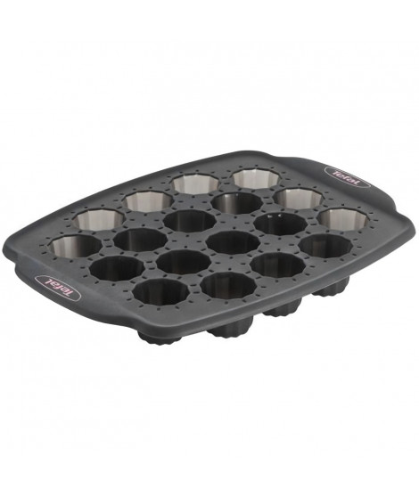 TEFAL Moule 18 minis cannelés Crispybake - Silicone - 29x21 cm