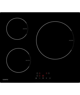 Plaque de cuisson induction OCEANIC 3 foyers L60 x P52 cm OCEATI3Z7