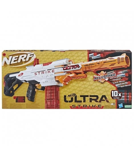 Nerf Ultra, blaster motorisé Strike, chargeur, 10 fléchettes AccuStrike, compatible uniquement avec fléchettes Nerf Ultra