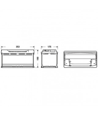 Batterie auto Fulmen FA1000 2V 95AH 800A