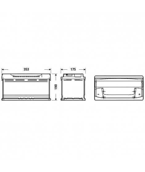 Batterie auto Fulmen FA1000 2V 95AH 800A