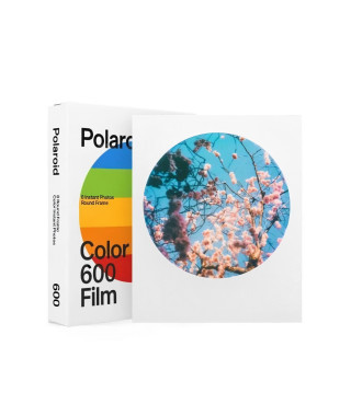 Polaroid 600 Films couleur  Round Frame - pack de 8 films