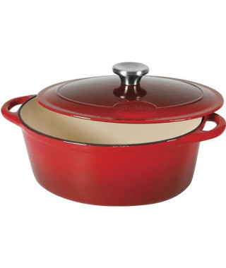 SITRAM SITRASLOW Cocotte ovale en fonte d'acier émaillée - L36 cm - 9L