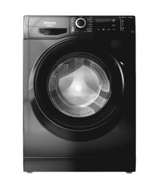 Lave-linge hublot HOTPOINT PNM11924FRN - 9 kg - Induction - L59,5 cm - 1200 tours/min - Progamme Vapeur -Noir