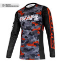 Maillot Cross CAMO Rouge KID - 6/7 ans