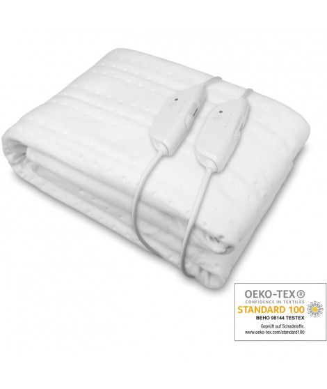 Surmatelas chauffant King Size MEDISANA -  HU 676 XXL - 2 éléments de commande, 150 x 160 cm, 4 réglages de températures, lav…