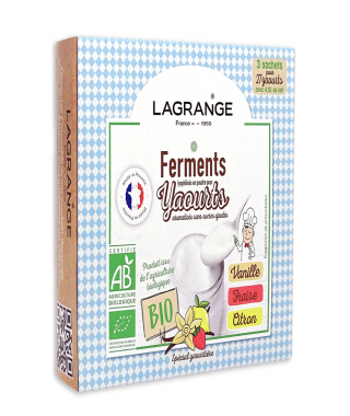 Accessoires yaourtière Lagrange Ferments pour yaourts aromatisés sans sucres ajoutés