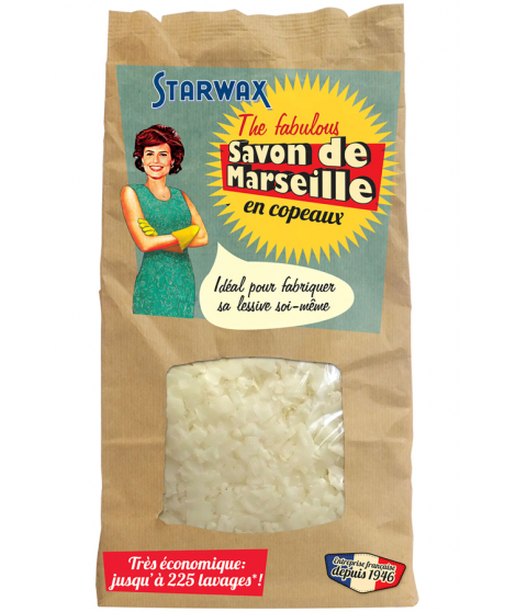 Produits d'entretien soin du linge Starwax Savon de Marseille "ECOCERT" en copeaux - 750g