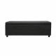 Banc coffre - Bout de lit Simili noir Classique - L 140 cm