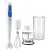 BRAUN Mixeur plongeant avec hachoir Omelette - MQ3025WH - Blanc et Bleu