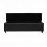 Banc coffre BOX - Simili - Noir - Bout de lit - L 160 cm