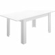 Table a manger extensible 4-6 personnes- Décor blanc - L 190 x P 90 x H 77 cm - DINE