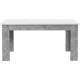 PILVI Table a manger - Blanc et béton gris clair - L 160 x I90 x H 75 cm