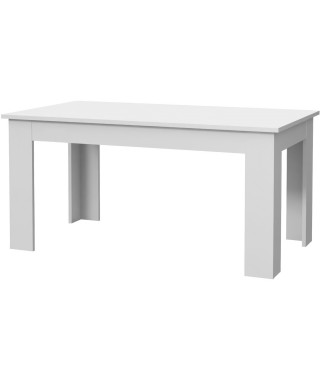 Table a manger PILVI - 6 a 8 personnes - Blanc - Contemporain - L 160 x P 90 x H 75 cm