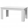 Table a manger PILVI - 6 a 8 personnes - Blanc - Contemporain - L 160 x P 90 x H 75 cm